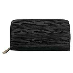 Louis Vuitton Zippy Wallet Epi Long Wallet M61857 Noir Silver Hardware Epi